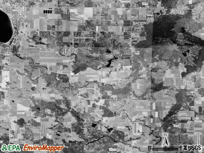 Reeder township, Michigan satellite photo by USGS