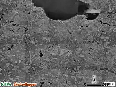Roscommon township, Michigan satellite photo by USGS