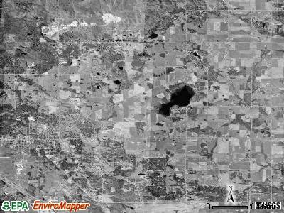 West Branch township, Michigan satellite photo by USGS