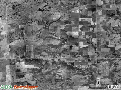 Reno township, Michigan satellite photo by USGS