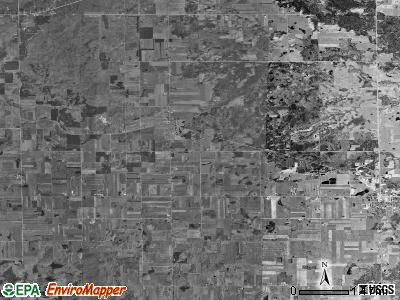 Richland township, Michigan satellite photo by USGS