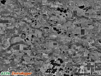 Elk township, Michigan satellite photo by USGS