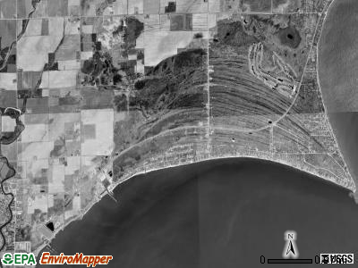 Sims township, Michigan satellite photo by USGS