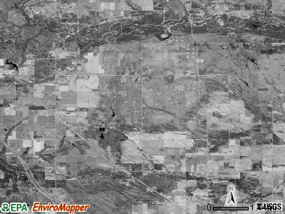 Deep River township, Michigan satellite photo by USGS
