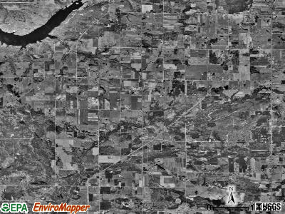 Victory township, Michigan satellite photo by USGS