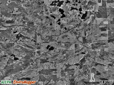 Sauble township, Michigan satellite photo by USGS