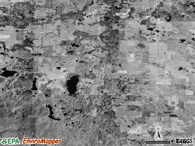 Hartwick township, Michigan satellite photo by USGS