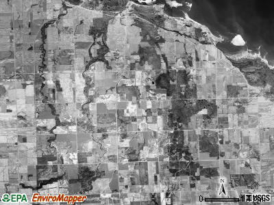 Huron township, Michigan satellite photo by USGS
