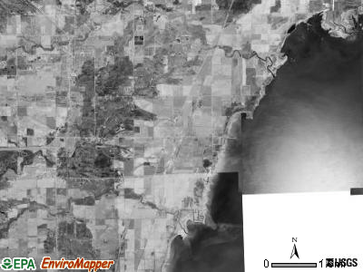 Standish township, Michigan satellite photo by USGS