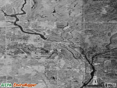 Hay township, Michigan satellite photo by USGS