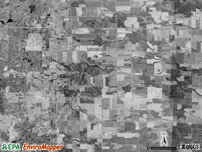 Gibson township, Michigan satellite photo by USGS