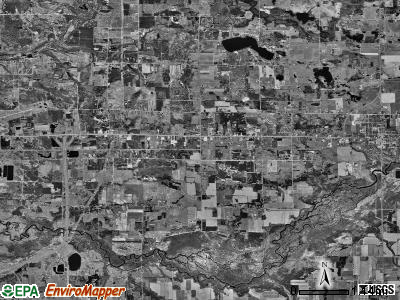 Amber township, Michigan satellite photo by USGS