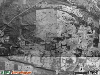 Antioch township, Arkansas satellite photo by USGS