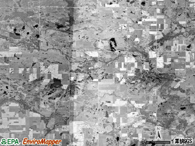 Arthur township, Michigan satellite photo by USGS