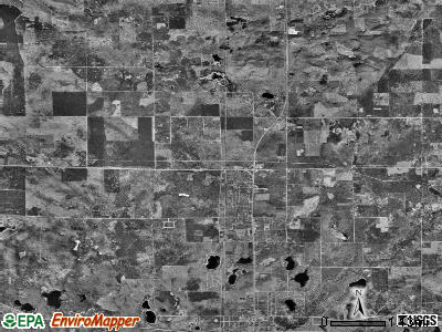 Webber township, Michigan satellite photo by USGS