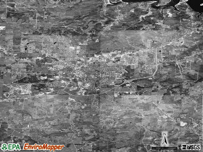 Mountain Home township, Arkansas satellite photo by USGS