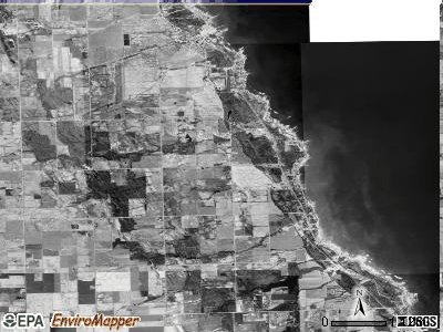 Rubicon township, Michigan satellite photo by USGS
