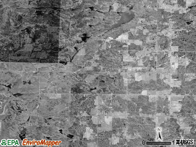 Bentley township, Michigan satellite photo by USGS