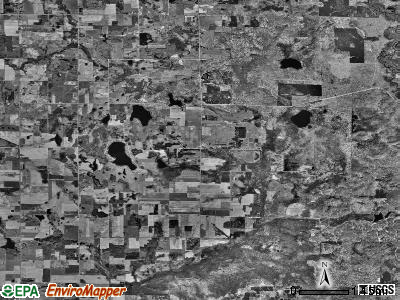 Eden township, Michigan satellite photo by USGS