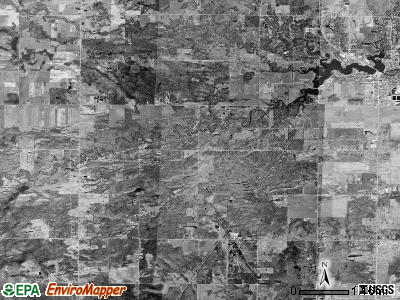 Beaverton township, Michigan satellite photo by USGS