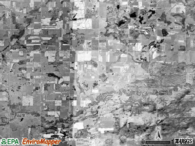 Sheridan township, Michigan satellite photo by USGS