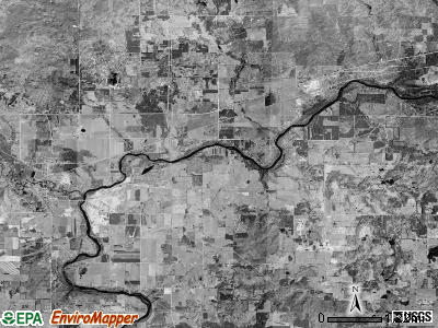 Hersey township, Michigan satellite photo by USGS