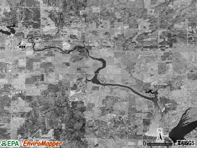 Tobacco township, Michigan satellite photo by USGS