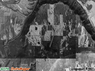 Cedar Falls township, Arkansas satellite photo by USGS