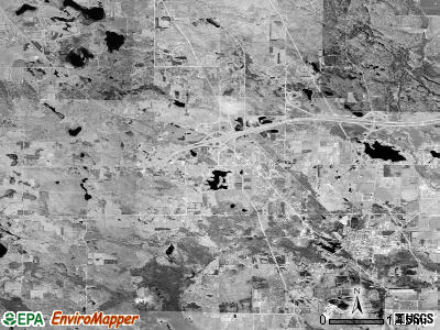 Surrey township, Michigan satellite photo by USGS
