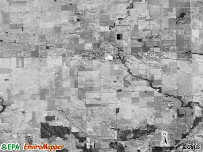 Oliver township, Michigan satellite photo by USGS