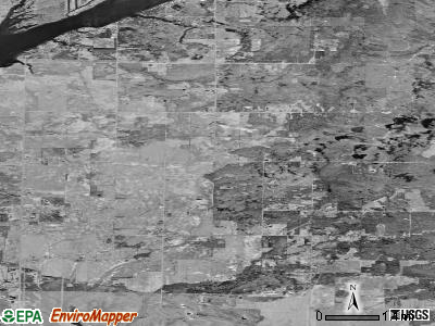 Hope township, Michigan satellite photo by USGS