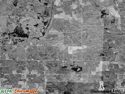 Mills township, Michigan satellite photo by USGS