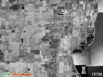Fraser township, Michigan satellite photo by USGS