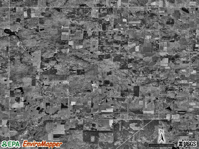 Barton township, Michigan satellite photo by USGS