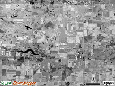 Vernon township, Michigan satellite photo by USGS