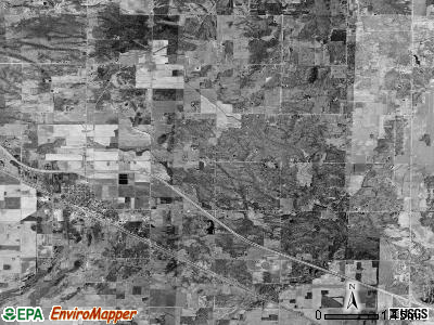 Warren township, Michigan satellite photo by USGS