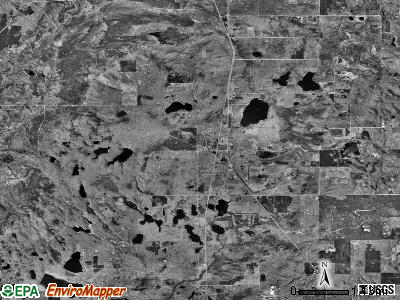 Lilley township, Michigan satellite photo by USGS