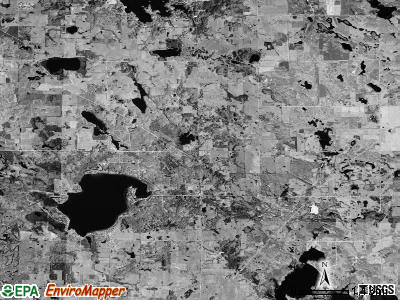 Chippewa township, Michigan satellite photo by USGS