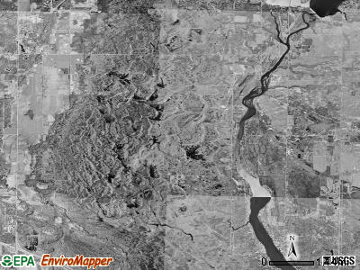 Edenville township, Michigan satellite photo by USGS
