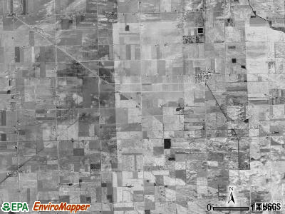 Brookfield township, Michigan satellite photo by USGS