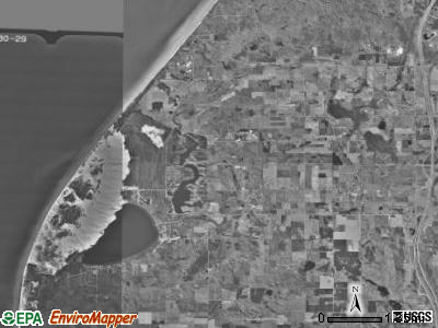 Golden township, Michigan satellite photo by USGS