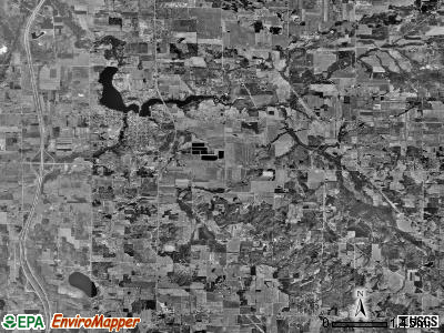 Hart township, Michigan satellite photo by USGS