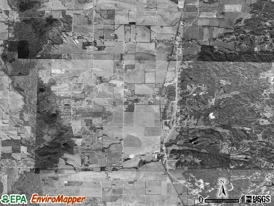 Telico township, Arkansas satellite photo by USGS