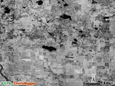 Colfax township, Michigan satellite photo by USGS