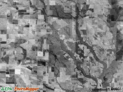 L'Anguille township, Arkansas satellite photo by USGS