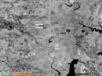 Sherman township, Michigan satellite photo by USGS