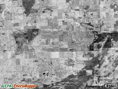 Elkland township, Michigan satellite photo by USGS