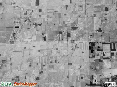 Columbia township, Michigan satellite photo by USGS