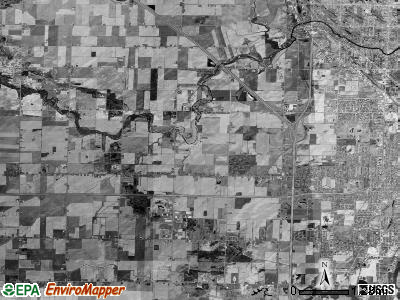 Monitor township, Michigan satellite photo by USGS