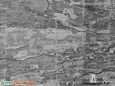 Homer township, Michigan satellite photo by USGS